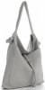 Bőr táska shopper bag Vittoria Gotti világosszürke V5701
